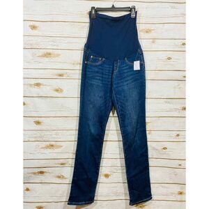 Motherhood Maternity Indigo Blue Women's Straight Droit Maternity jeans size S